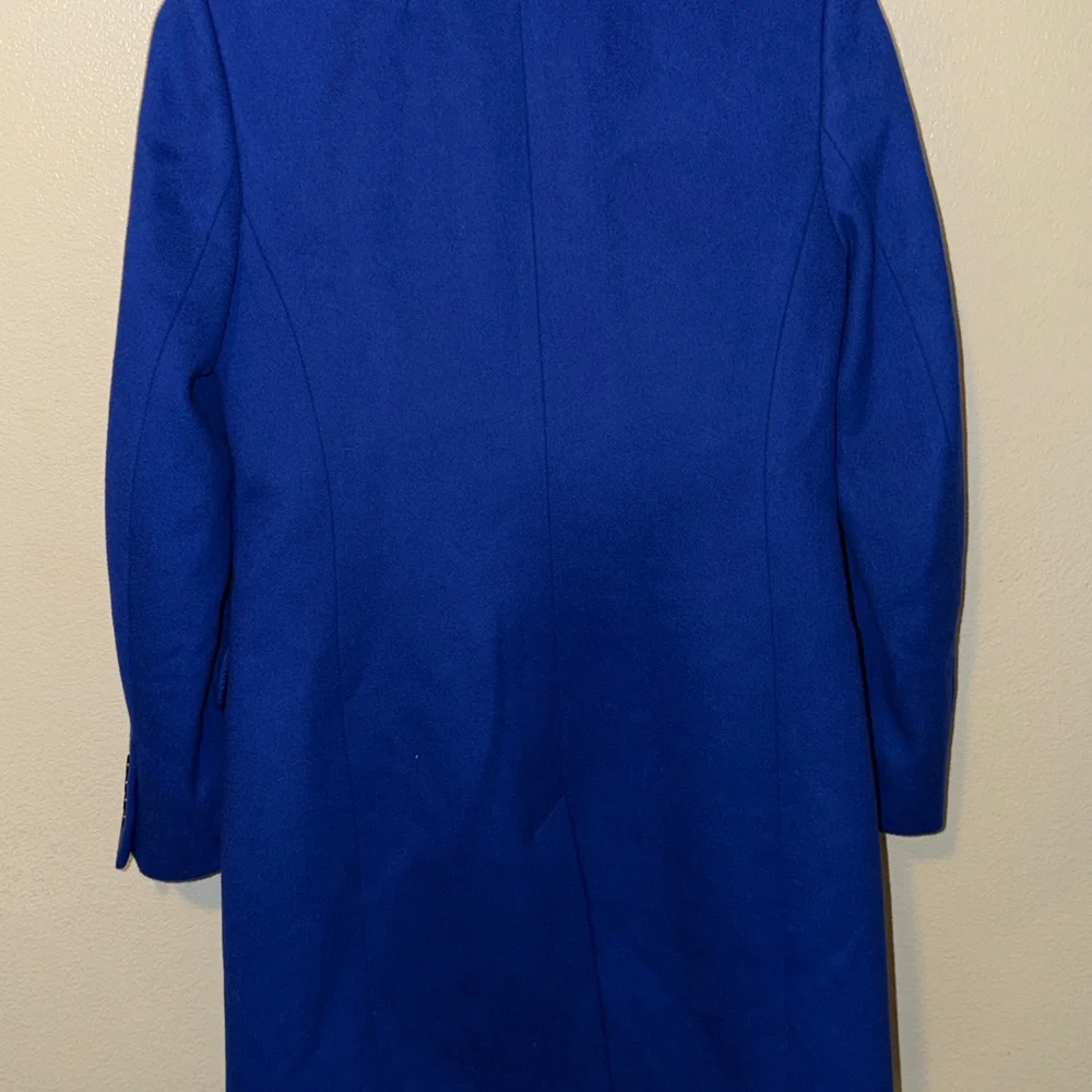 J.Crew Cobalt long Blue Wool Peacoat by Nello Gori – Women’s size small - Picture 6 of 6